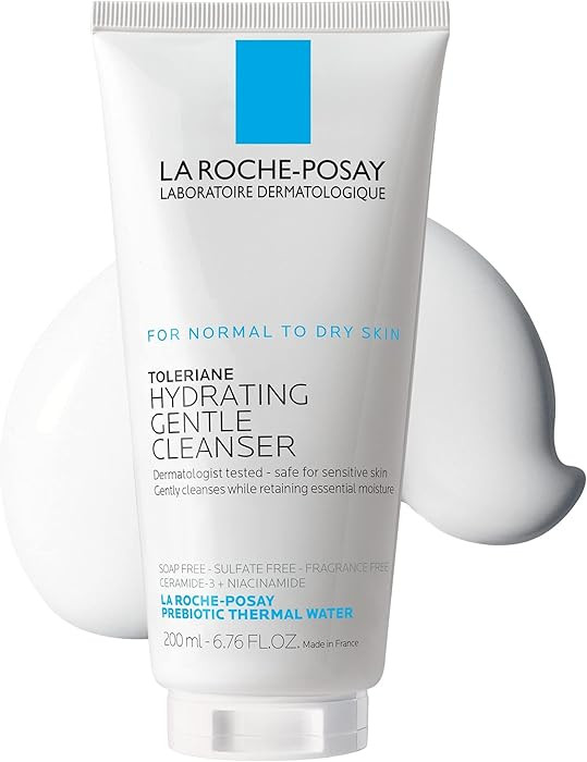 La Roche-Posay Toleriane Hydrating Gentle Face Cleanser, Hydrating Facial Cleanser With Niacinami... | Amazon (US)