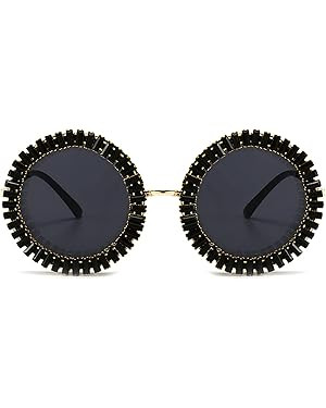 MINCL/ 2019 Diamond Color Sunglasses for Lady Exaggerated Personality Female Sun Glasses Female S... | Amazon (US)