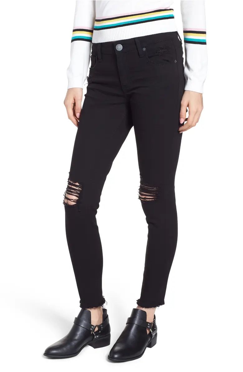 STS Blue Emma Ripped Fray Hem Skinny Jeans | Nordstrom