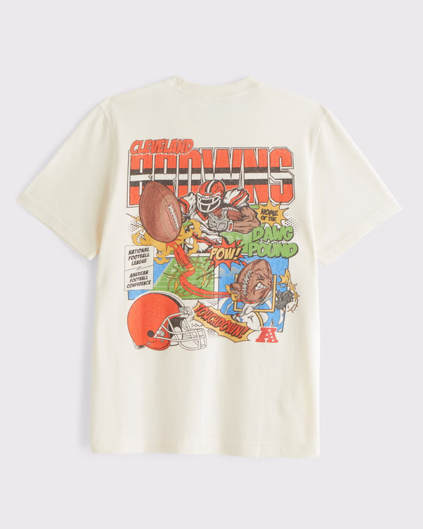 Men's Cleveland Browns Graphic Tee | Men's Tops | Abercrombie.com | Abercrombie & Fitch (US)