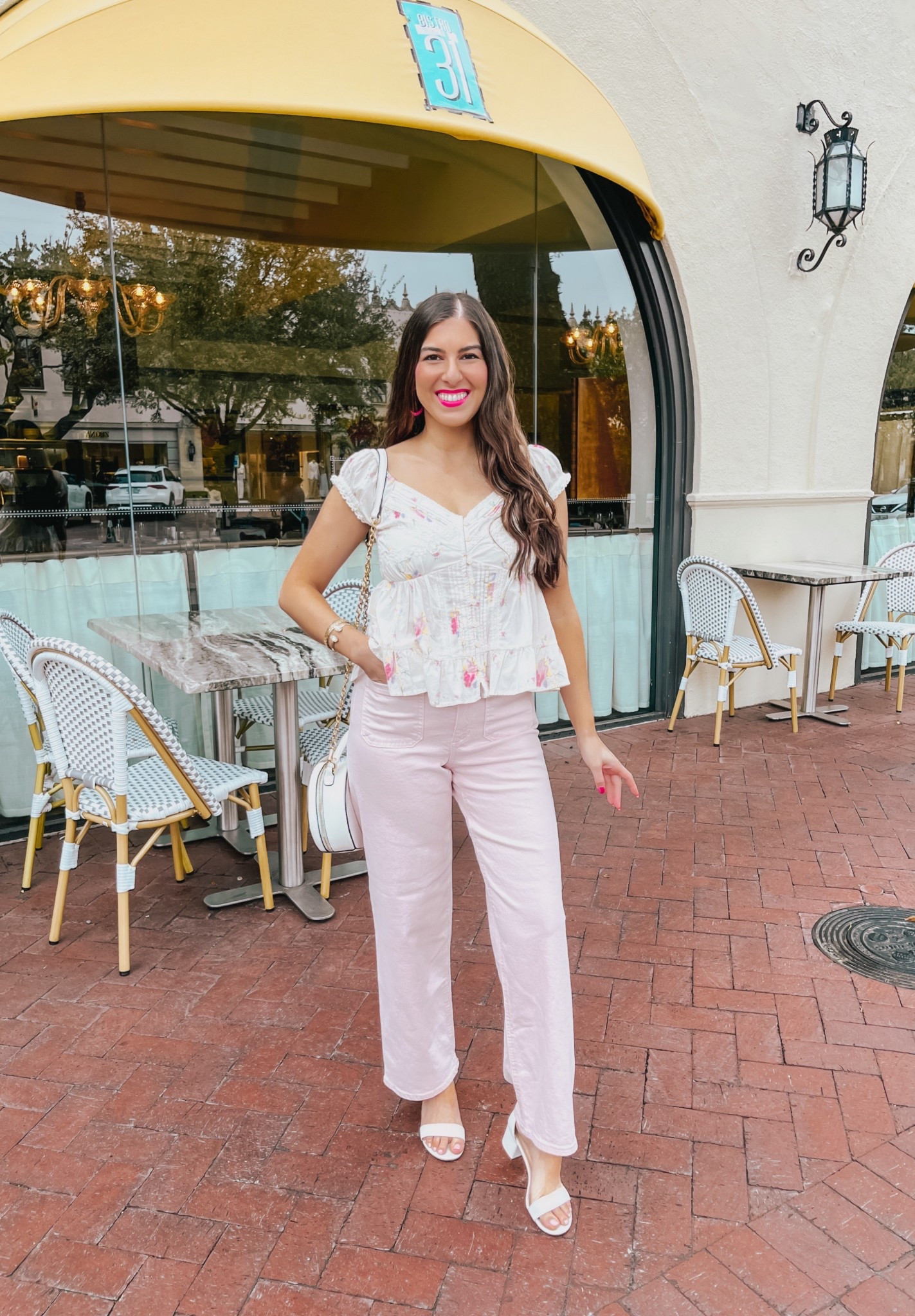 Floral pintuck blouse and light pink jeans for a cute spring outfit 🩷 Outfit is from Target Style and fits true to size. 




#LTKSeasonal #LTKTravel #LTKootd