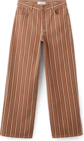 Stripe Straight Leg Jeans | Nordstrom