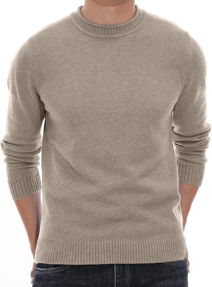 Sailwind Men's Crewneck Sweater Soft Casual Sweaters for Men Classic Pullover Sweaters with Ribbi... | Amazon (US)