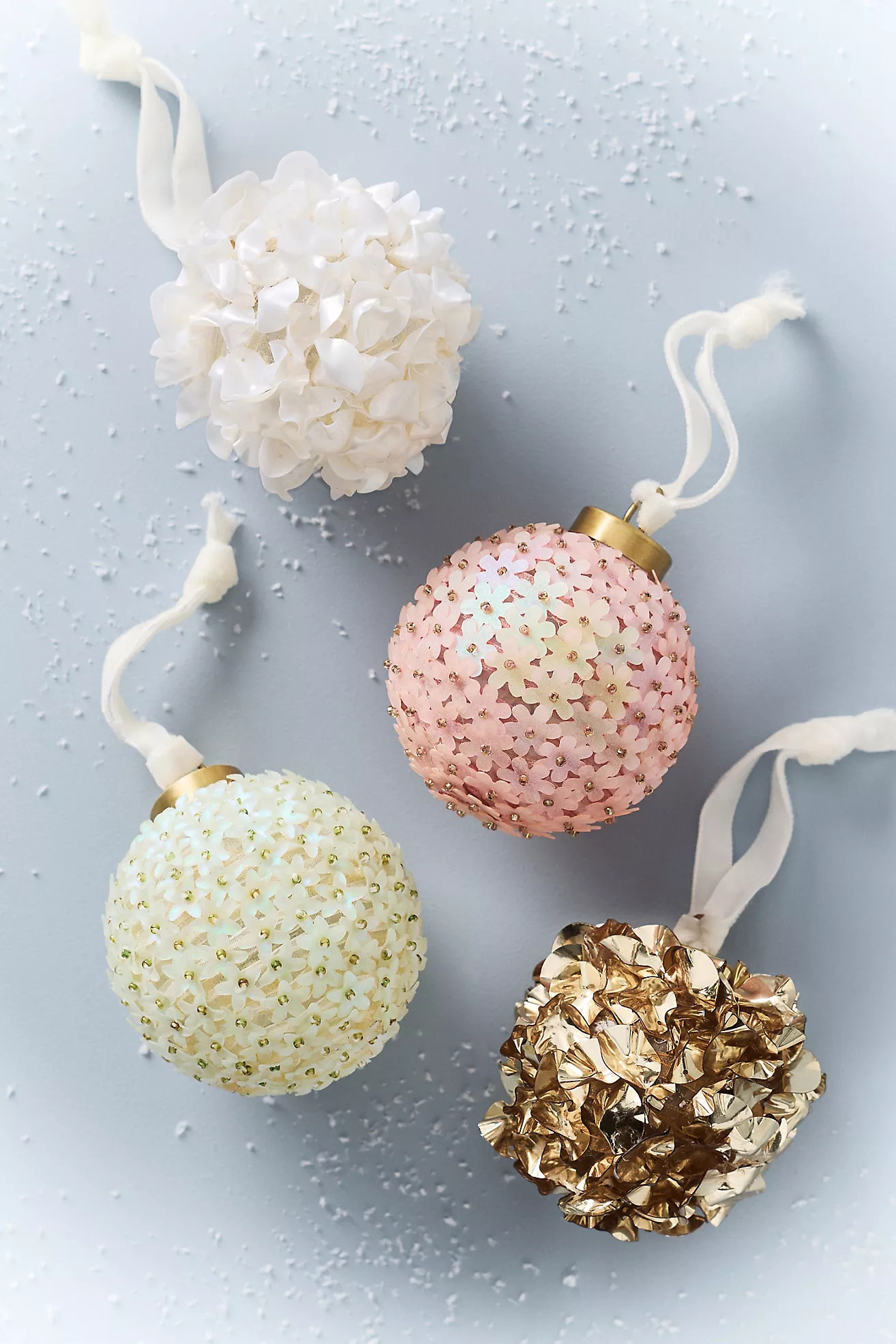 Embellished Bauble Ornaments, Set of 4 | Anthropologie (UK)