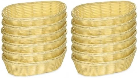 New Star Foodservice 44218 Commercial-Grade Plastic Food Serving Baskets, 9 x 4.25 x 2 Inch Oblon... | Amazon (US)