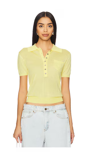Untamed Short Sleeve Top in Butter | Revolve Clothing (Global)