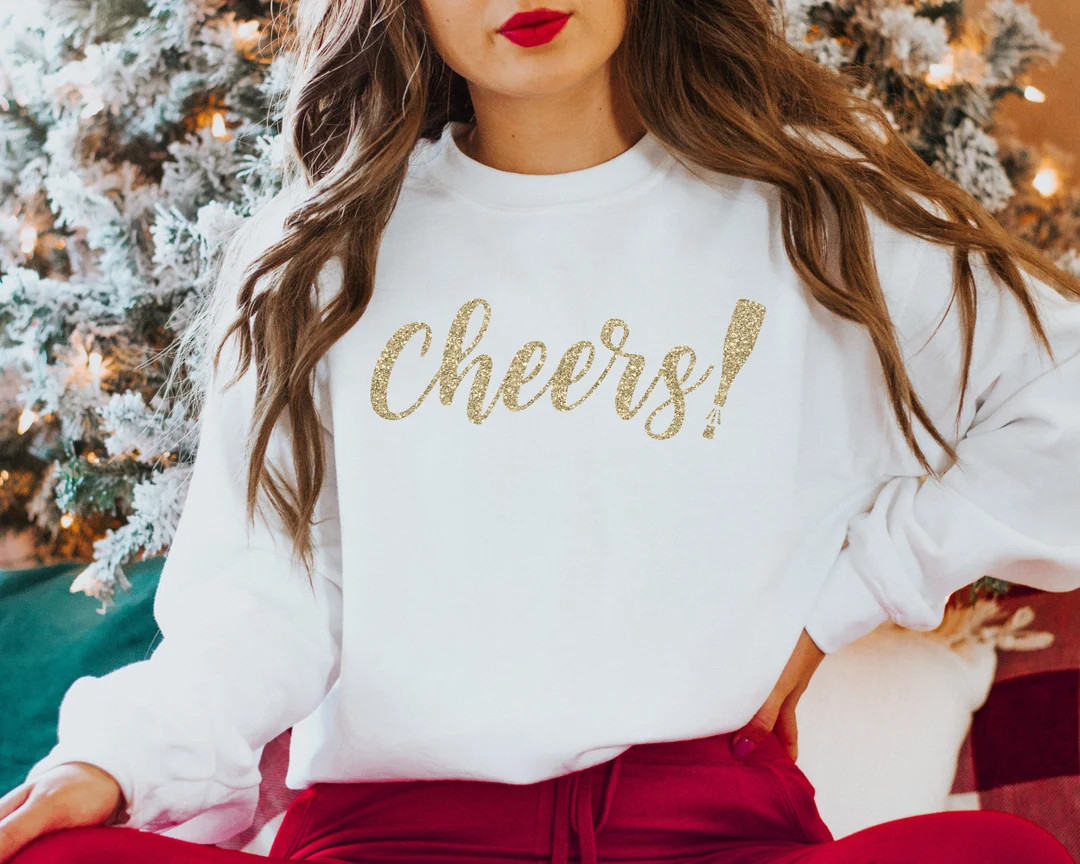 Glitter New Years Shirt Nye Shirt New Years Shirt Womens - Etsy | Etsy (US)