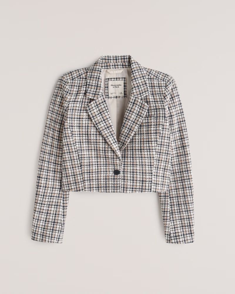 Women's Cropped Blazer | Women's Coats & Jackets | Abercrombie.com | Abercrombie & Fitch (US)
