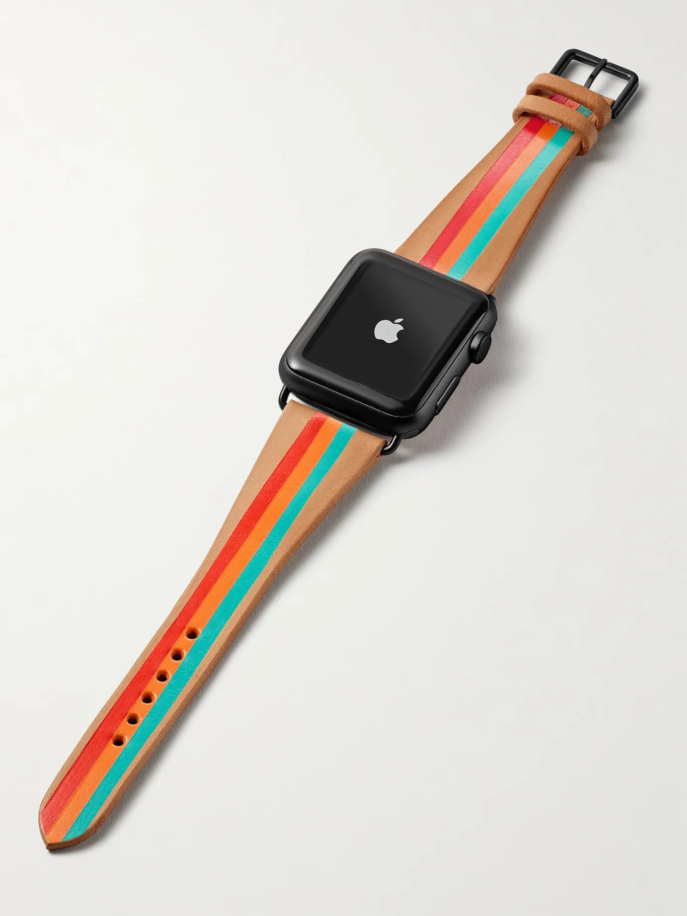 Terrazza Striped Leather Watch Strap | Mr Porter (US & CA)