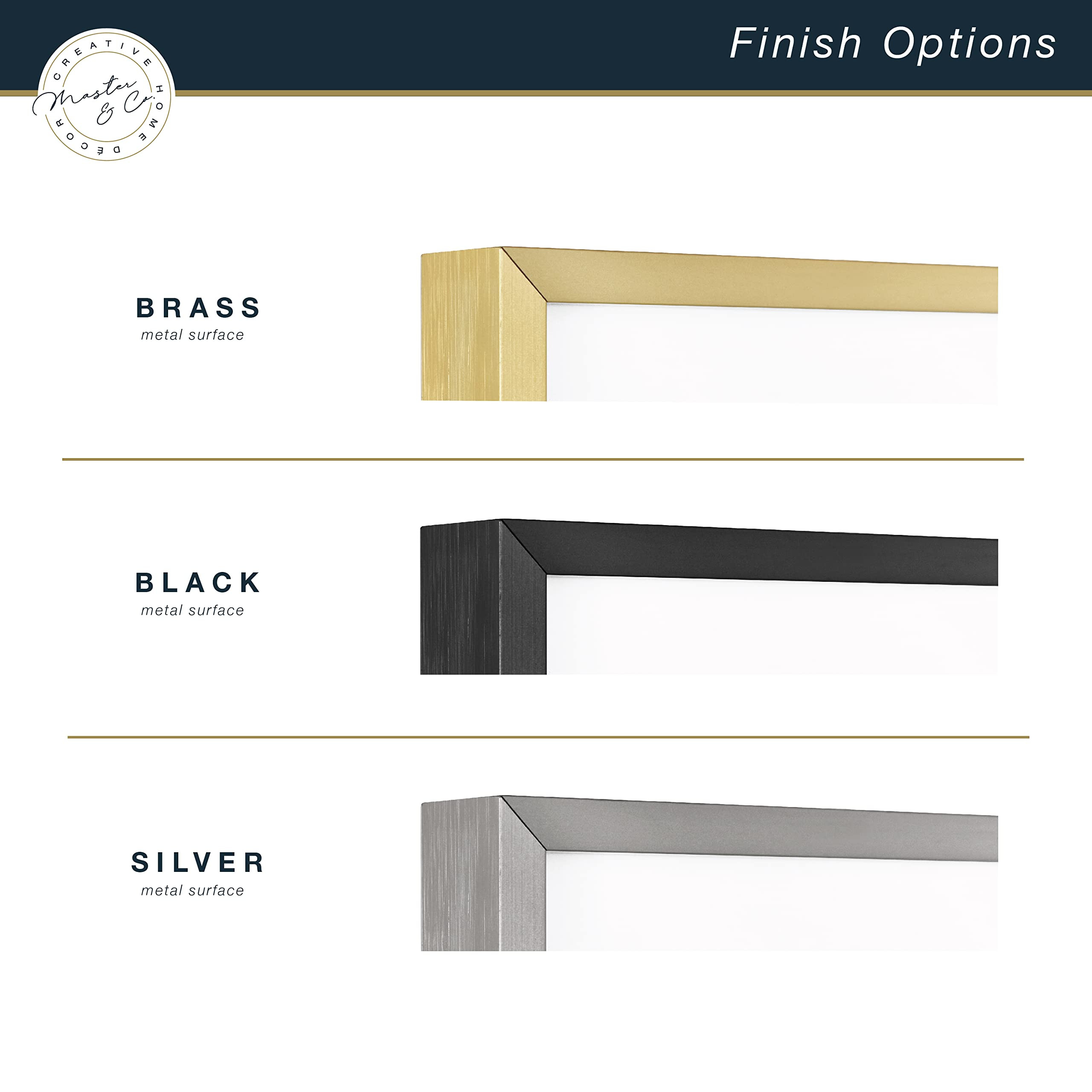 MCS Master & Co. Foundry Metal 18x18 Matted Picture Frame with 8x8 Photo Display, Black Vertical ... | Amazon (US)