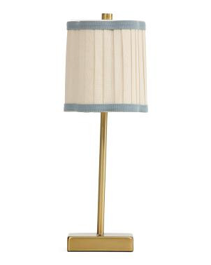 15x5.5 Fluted Trimmed Lampshade Rechargeable Lamp | TJ Maxx