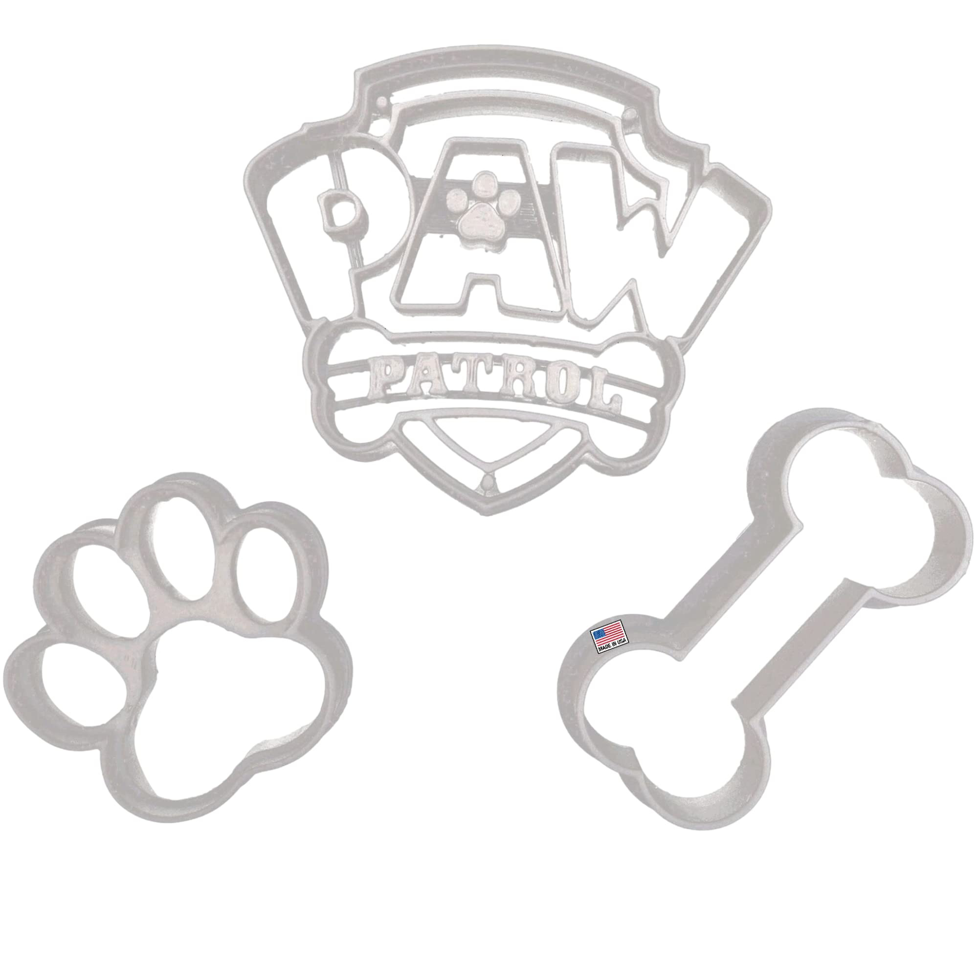 INSPIRED BY PAW PATROL COOKIE CUTTERS. Paw Patrol Children’s Cartoon Characters Badge/Shield, D... | Amazon (US)