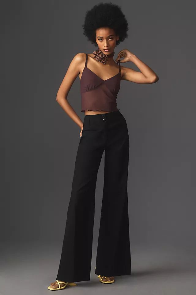 The Junie High-Rise Wide-Leg Flare Pants by Maeve | Anthropologie (US)
