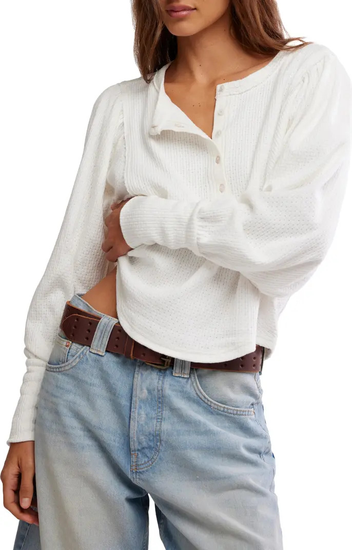 Quinn Rib Henley Top | Nordstrom