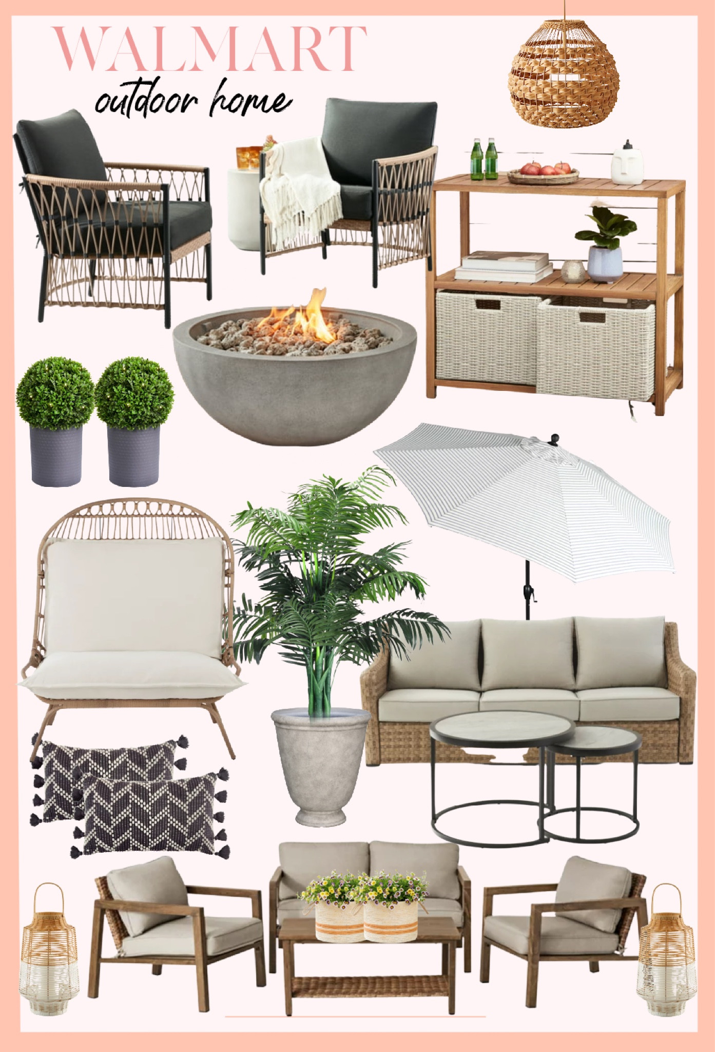Outdoor patio furniture from Walmart! 

#LTKsalealert #LTKhome #LTKSeasonal
