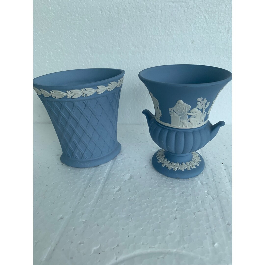 Pair of small Wedgewood vases Jasper ware 3" x 3 1/2 " | Etsy (US)