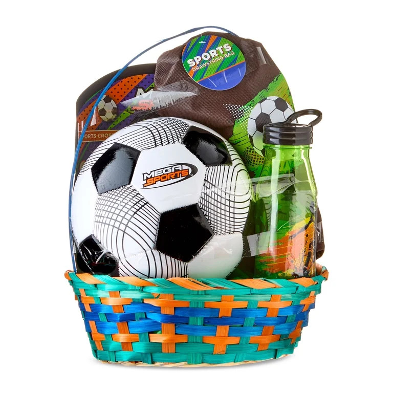Boys Soccerball with Bag Prefilled Easter Basket, by Megatoys | Walmart (US)