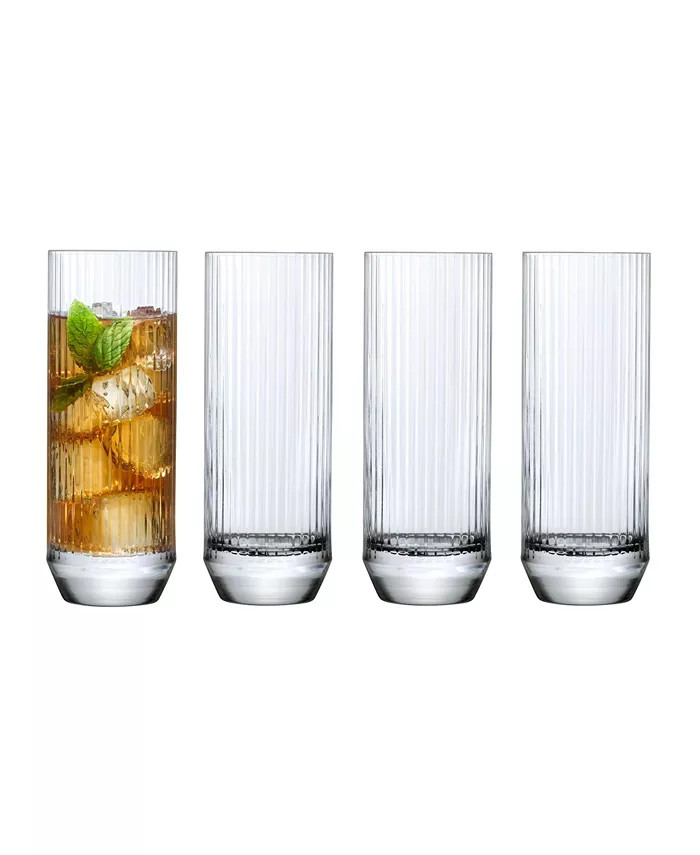 Nude Glass 14.5 oz. Big Top Highball Glasses, Set of 4 - Macy's | Macy's