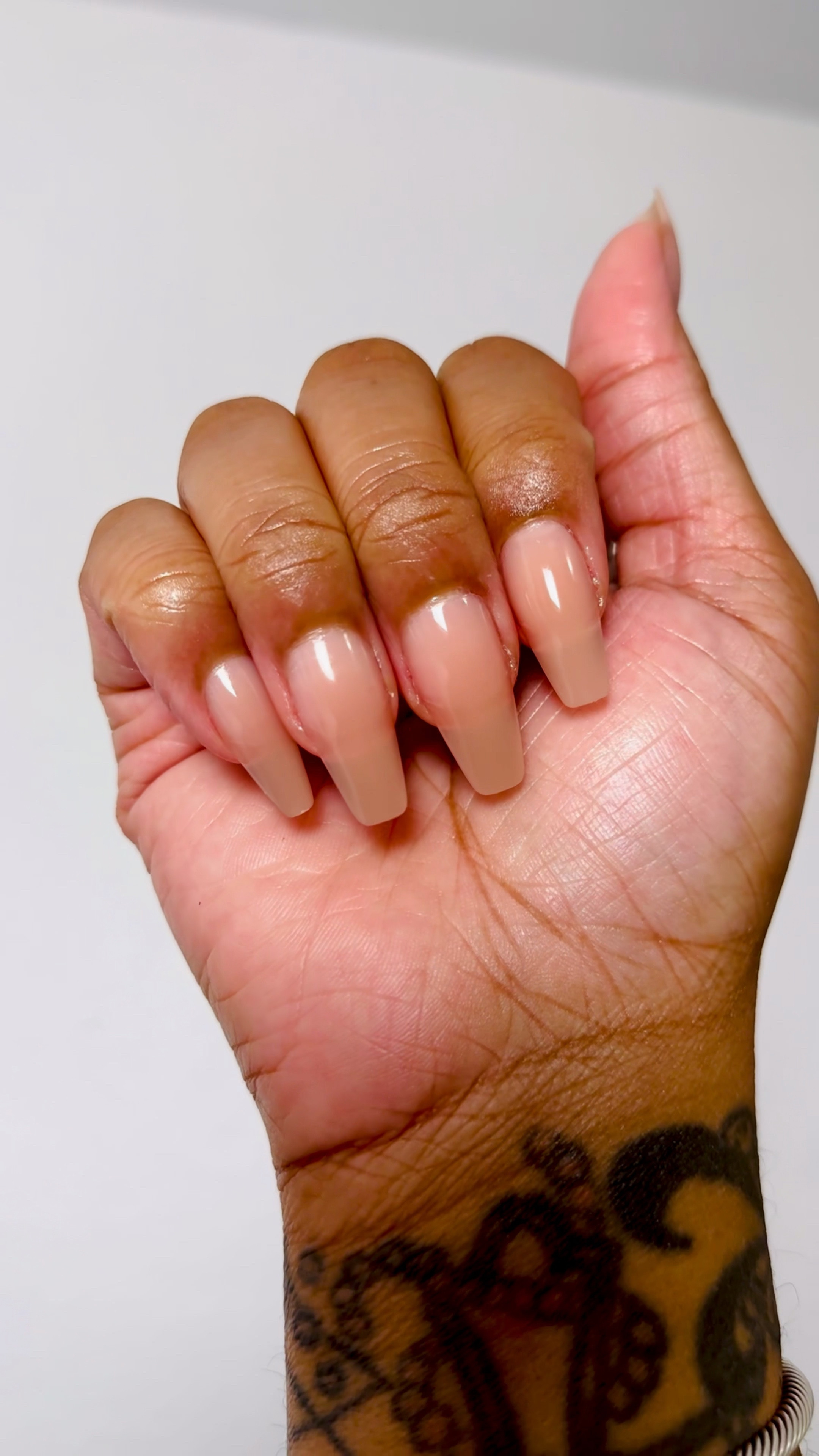 Flawless nude manicure with KISS Bare But Better ‘Nude Drama’ nails 💅🏽 These long coffin shaped press ons are perfect for every skin tone. Smudge-proof, chip-proof, and photo-ready! Shop them now! 

#LTKPlusSize #LTKBeauty #LTKStyleTip