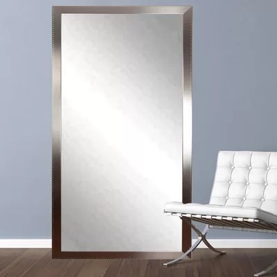 Sumru Embossed Steel Leaning Wall Mirror Mercer41 | Wayfair North America