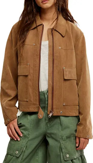 Free People Blair Faux Suede Jacket | Nordstrom | Nordstrom