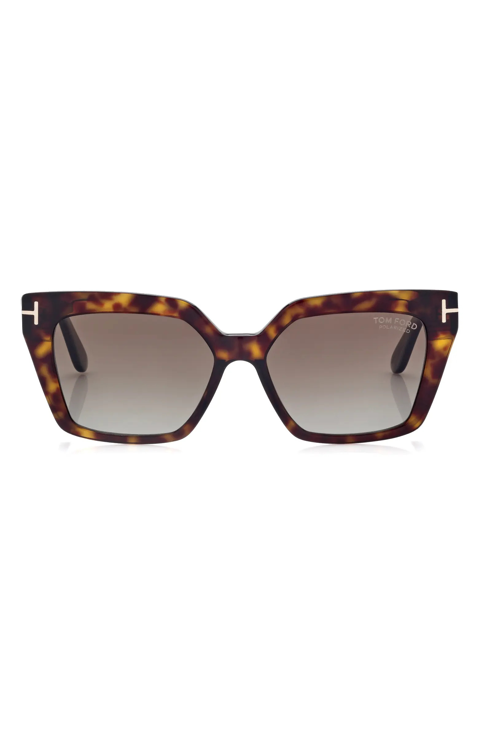 TOM FORD Winona 53mm Polarized Cat Eye Sunglasses | Nordstrom | Nordstrom