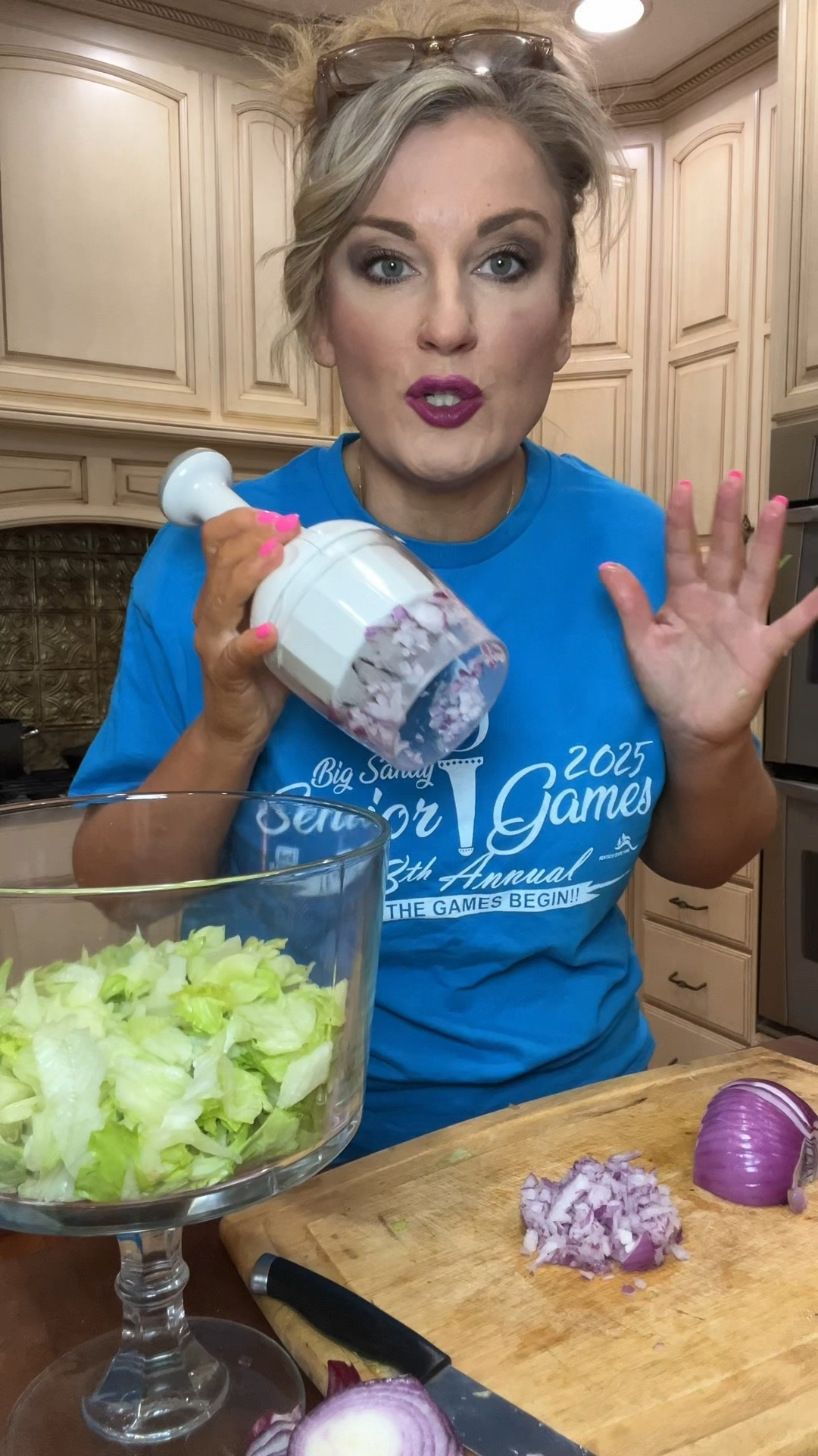 This cjhopper is so handy when making this  7 Layer Salad!

#LTKfoodie #LTKHome #LTKmomlife