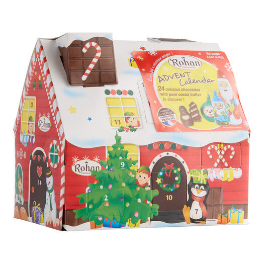Confiserie Rohan Chocolate Holiday Cottage Advent Calendar by World Market | World Market