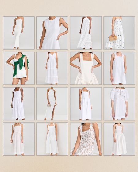 16 white dresses we love 🤍