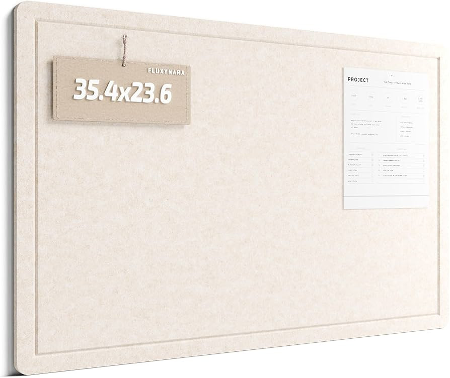 Fluxynara Bulletin Board,35.4" x 23.6" Cork Board Alternative with 12 Safe Removable Adhesive Tab... | Amazon (US)