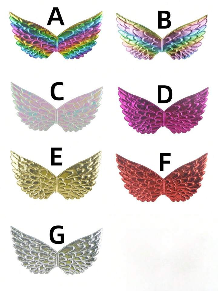 1pc New Game Party Ball Masquerade Performance Photo Prop Colorful Wings - Butterfly Wings, Fairy... | SHEIN