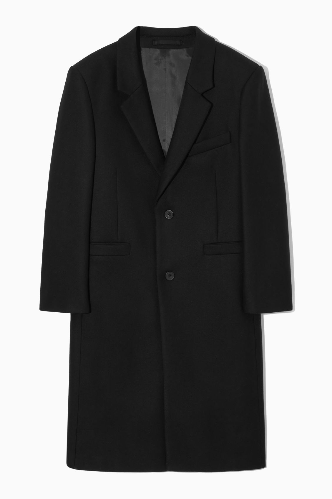 TAILORED WOOL OVERCOAT - BLACK - Coats and Jackets - COS | COS (US)