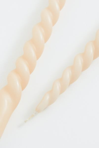 2-pack spiral candles | H&M (UK, MY, IN, SG, PH, TW, HK)