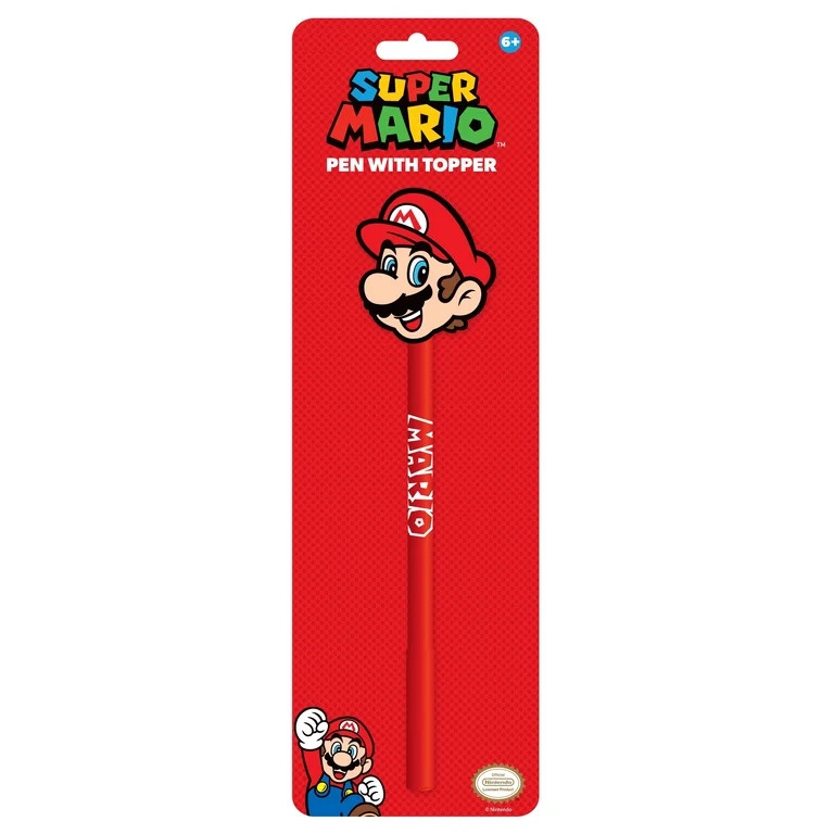 Nintendo Super Mario Topper Ballpoint Pen, The Perfect Basket Stuffers | Walmart (US)