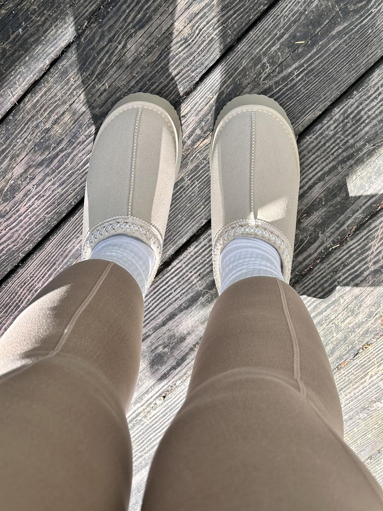 Platform Slippers for Women - Fleece Lined, Anti-Slip Snow Boots | Amazon (US)