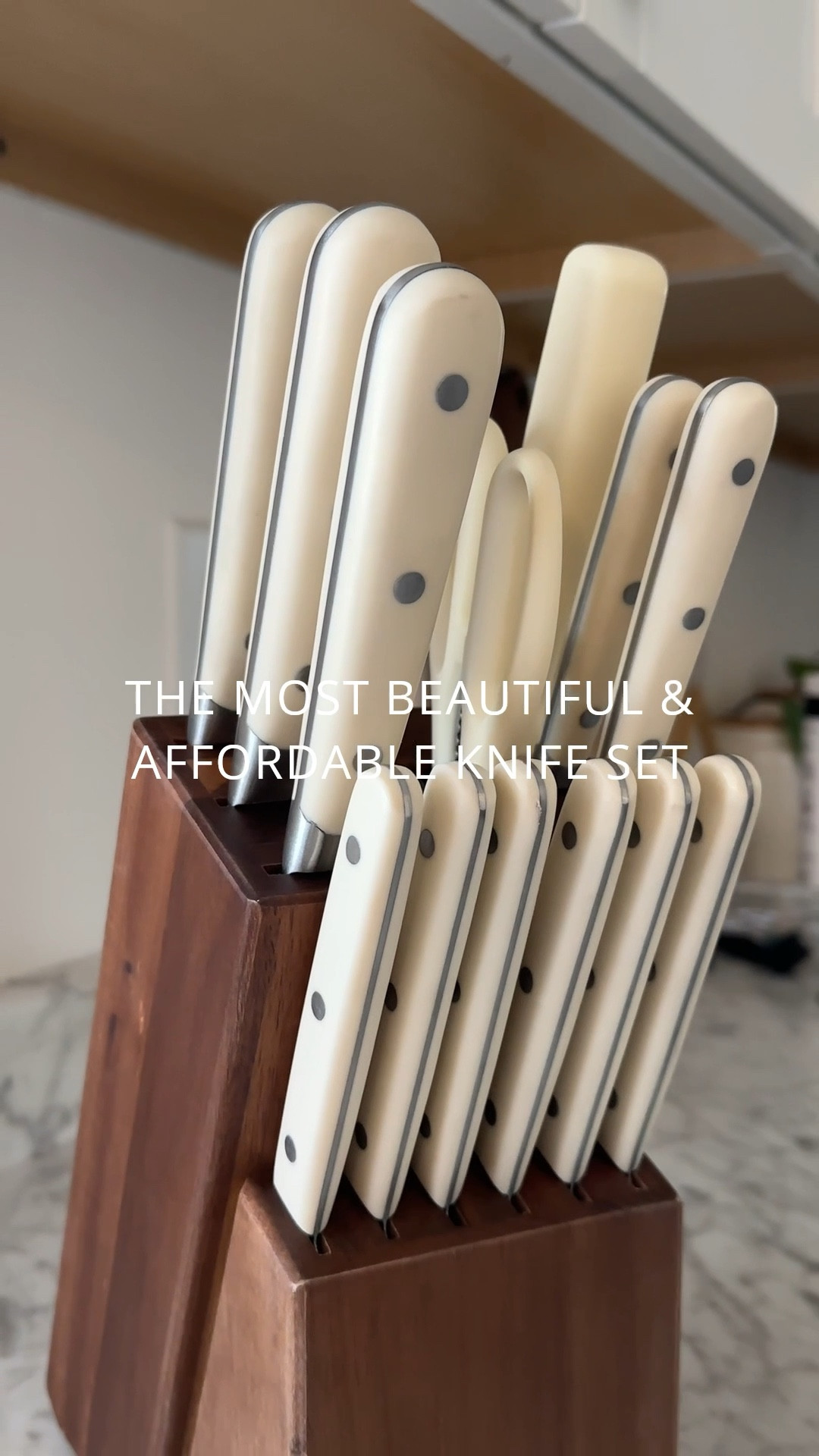 This neutral knife set from Amazon has been the perfect touch to my kitchen🤍 

#LTKFindsUnder100 #LTKSeasonal #LTKHome