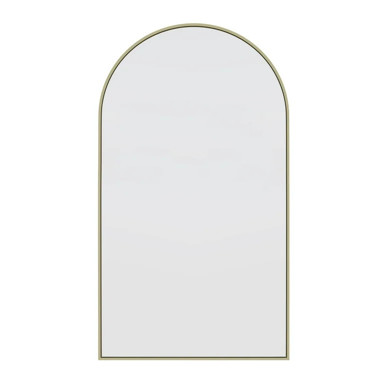Glass Warehouse  Large Arch Shape Stainless Steel Framed Mirror 83" x 48" - Satin Brass | Walmart (US)