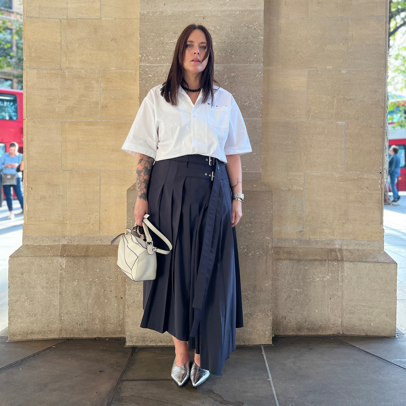 Pleated buckle skirt from Zara. Out of stock but I’ve listed some alternatives below  

#LTKmidsize #LTKeurope #LTKstyletip