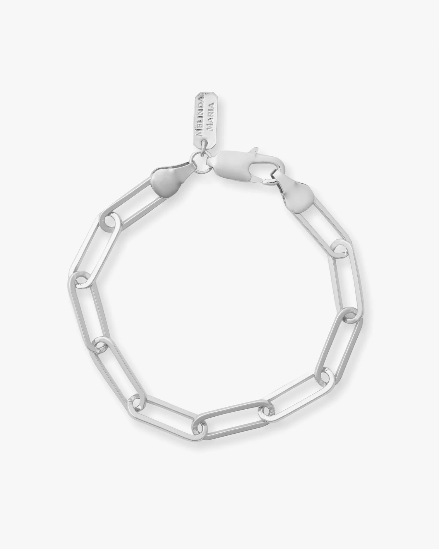 Samantha Chain Link Bracelet - Silver | Melinda Maria Jewelry
