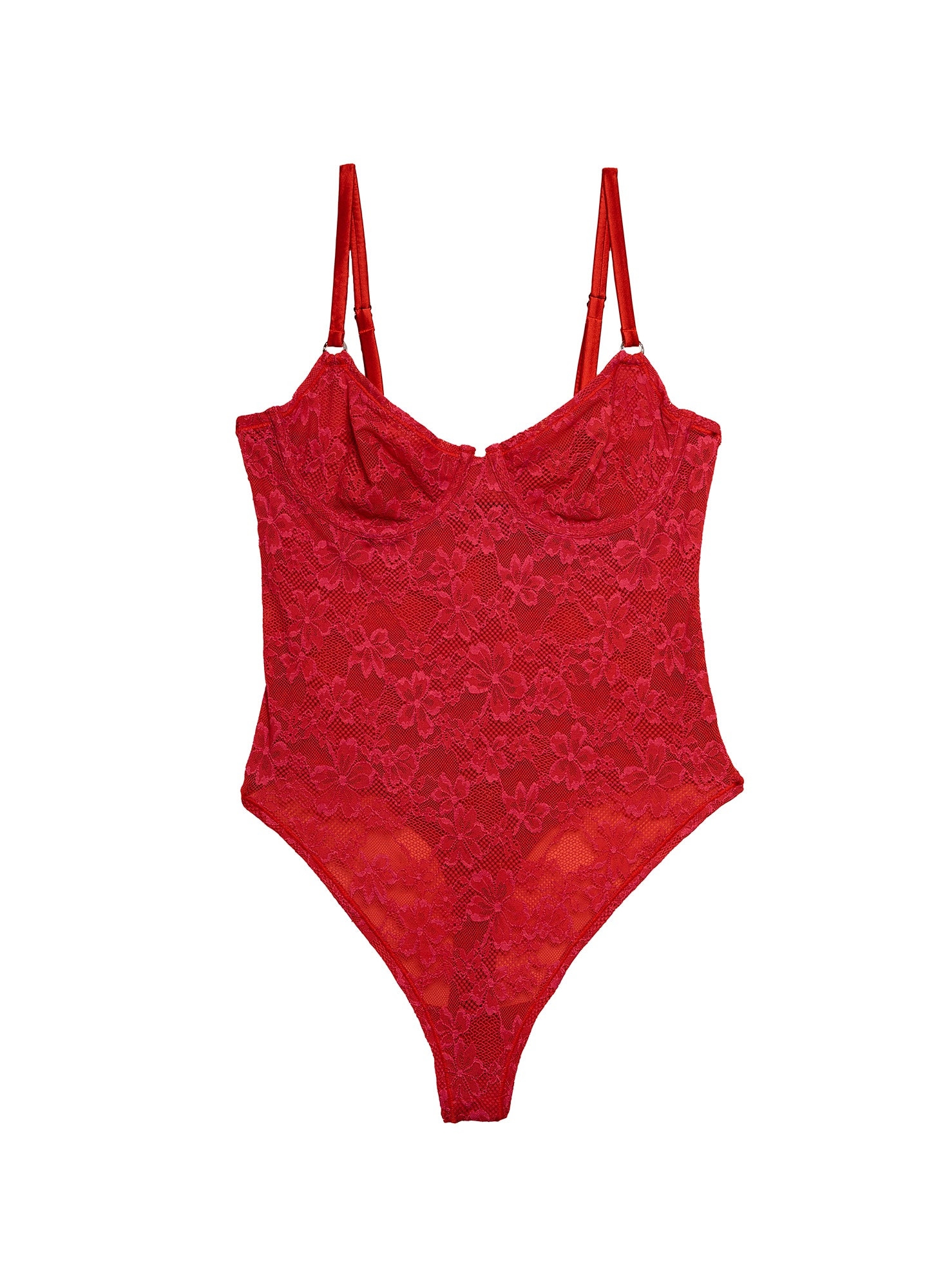Rouge Le Stretch Lace Bodysuit | Fleur du Mal | Fleur du Mal