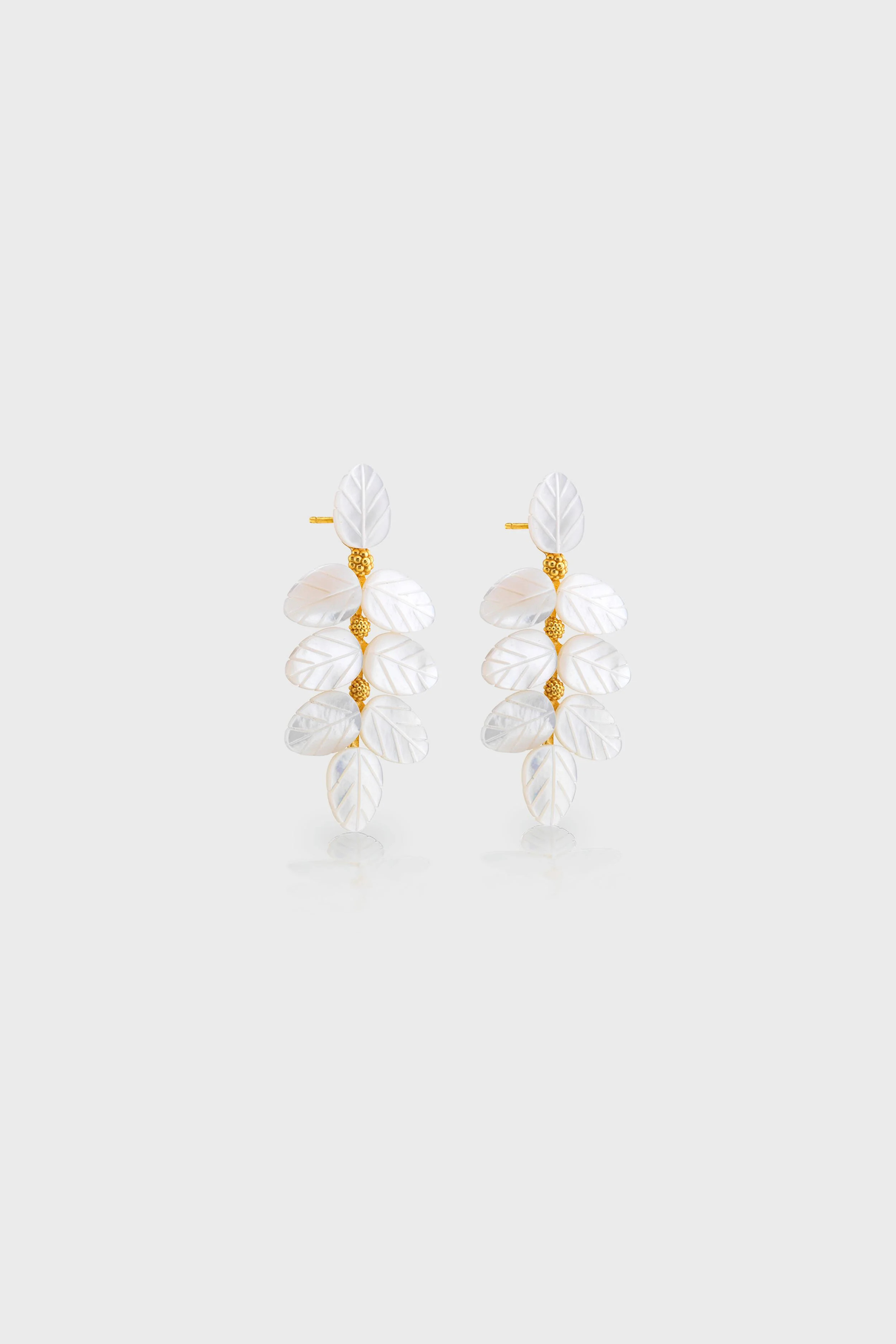 Mermaid Garden Vine Drop Earrings - MOP | Tuckernuck (US)