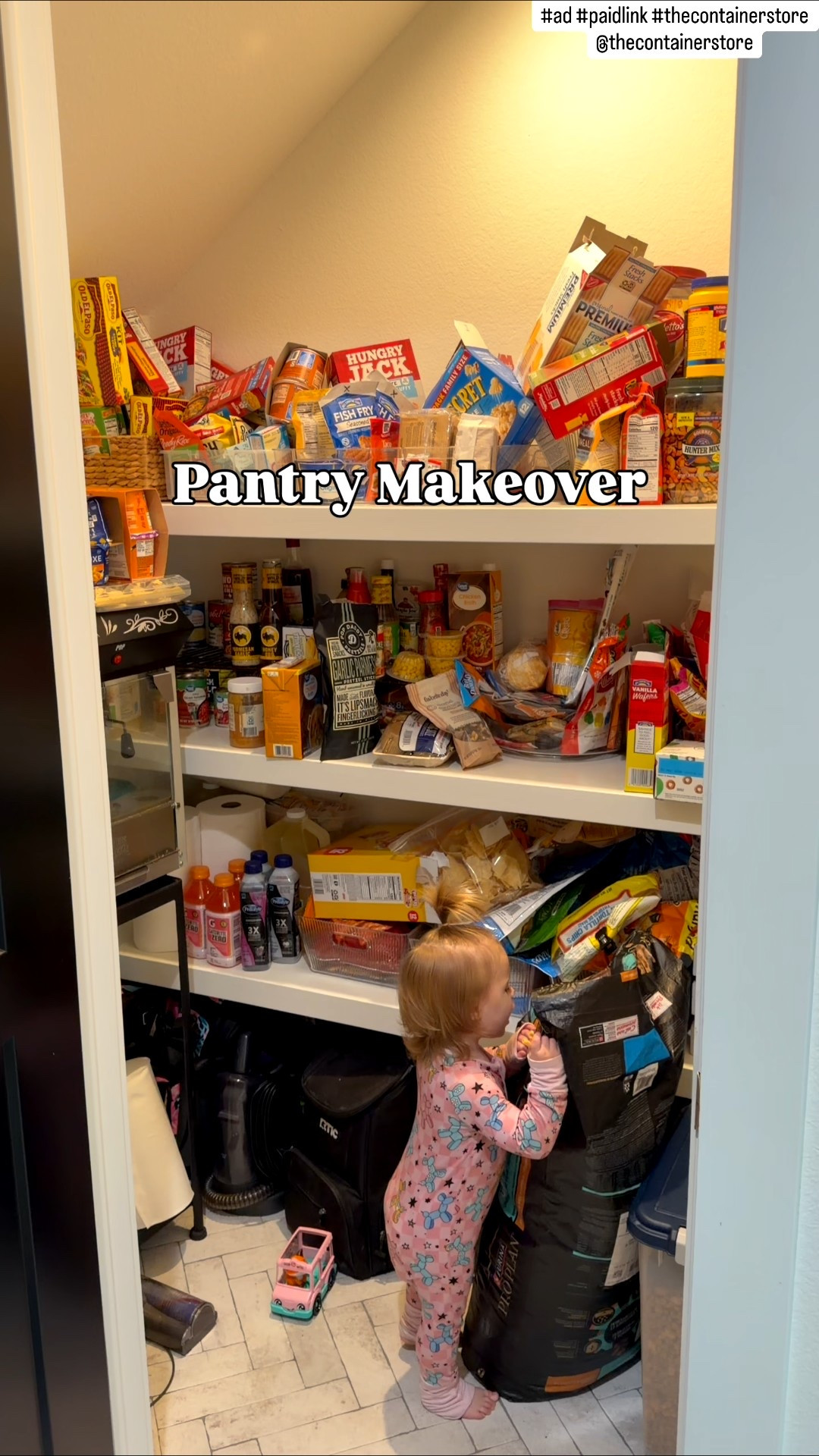 #ad my pantry makeover thanks to The Container Store! #paidlink #thecontainerstore @thecontainerstore 

#LTKHome #LTKmomlife