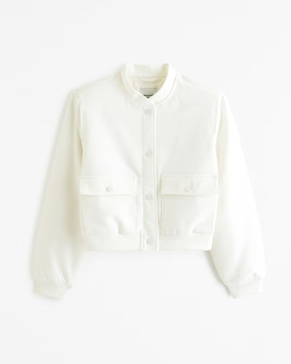 Women's Wool-Blend Shirt Jacket | Women's Coats & Jackets | Abercrombie.com | Abercrombie & Fitch (US)