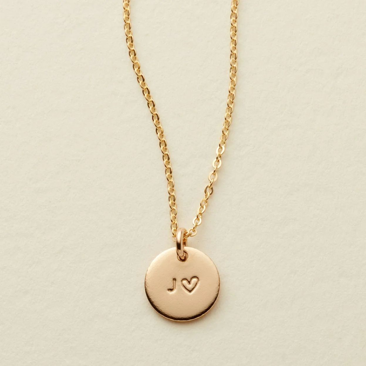 Made By Mary Amore Disc Necklace | Carry A Loved One Wherever You Go | Made by Mary (US)