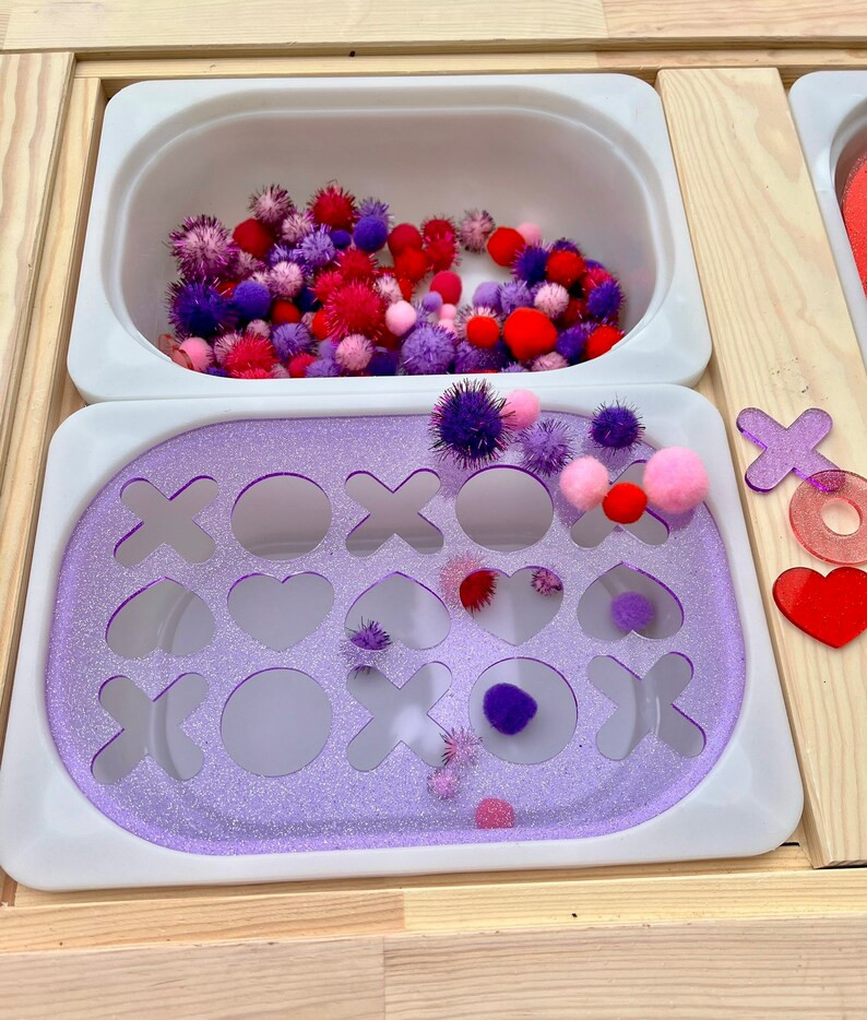 XOXO Valentine's Day Flisat Insert for TROFAST Bin, Sensory Bin Insert, Sorting, Fine Motor Skill... | Etsy (US)