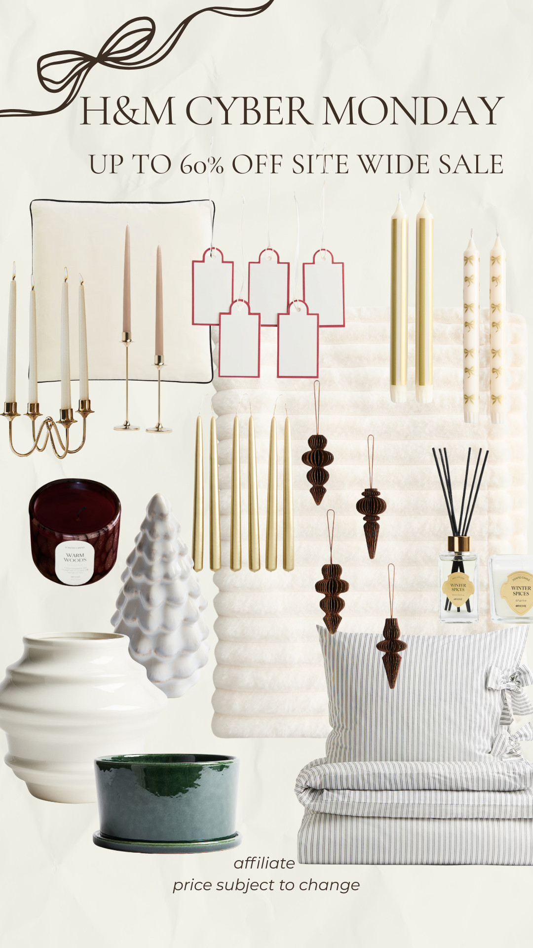 H&M site wide Cyber Monday sale - up to 60% off 

 #LTKcanada #LTKsale #LTKholiday