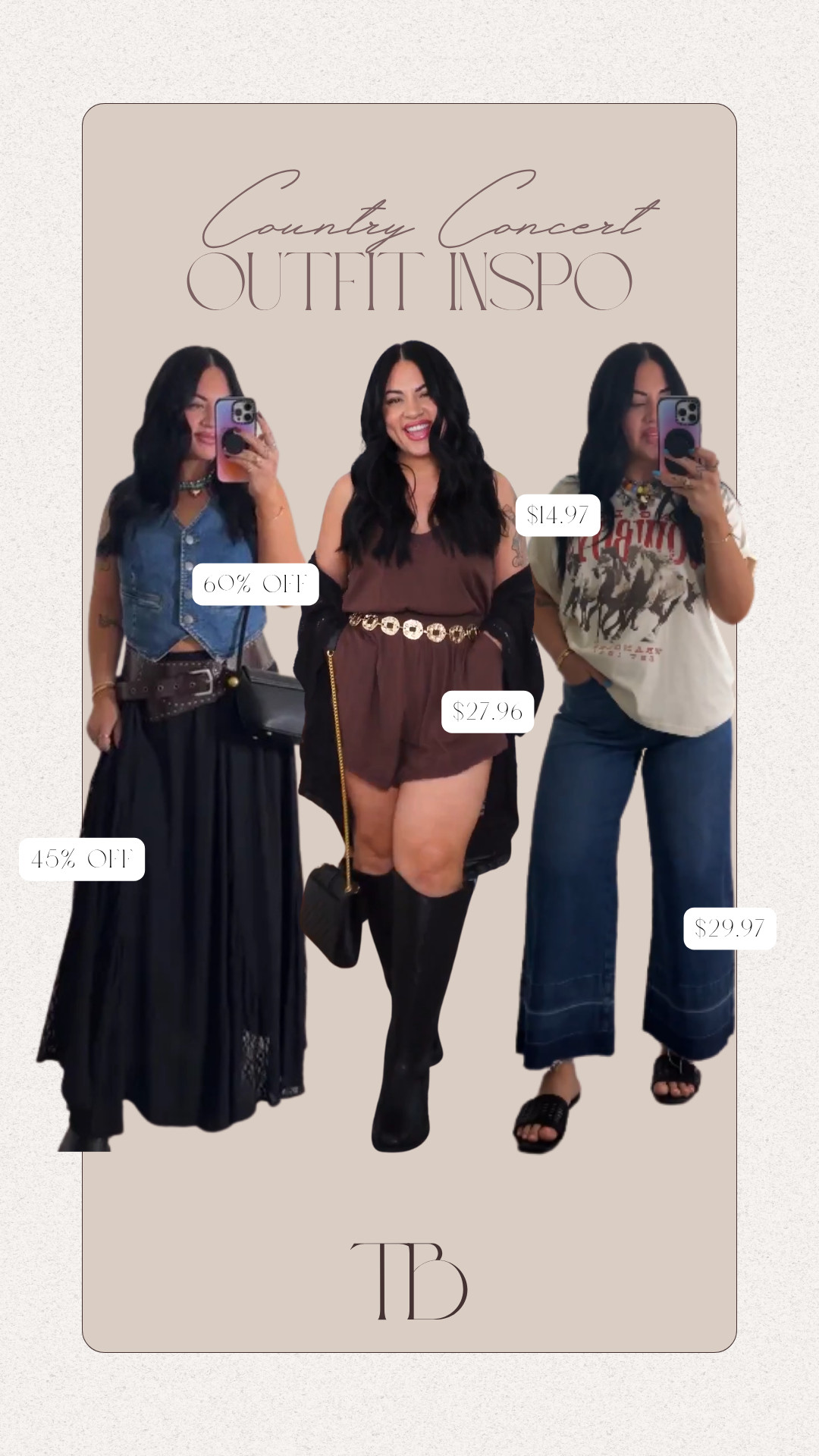 Country concert outfit inspo for y’all 🤠

Size 0 in torrid!

Country outfit inspo, torrid, wrangler, country concert outfits, country concert, midsize, tori block

#LTKgrwm #LTKootd #LTKSeasonal