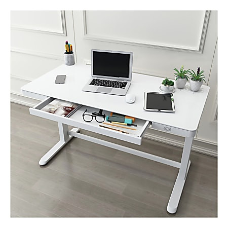 Realspace Electric 48W Height Adjustable Standing Desk White - Office Depot | Office Depot and OfficeMax 