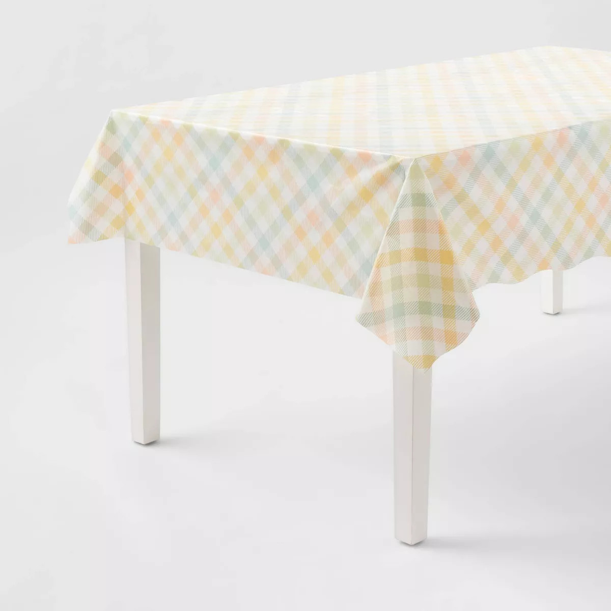 1ct Easter Pastel Gingham Plaid Table Cover - Spritz™ | Target