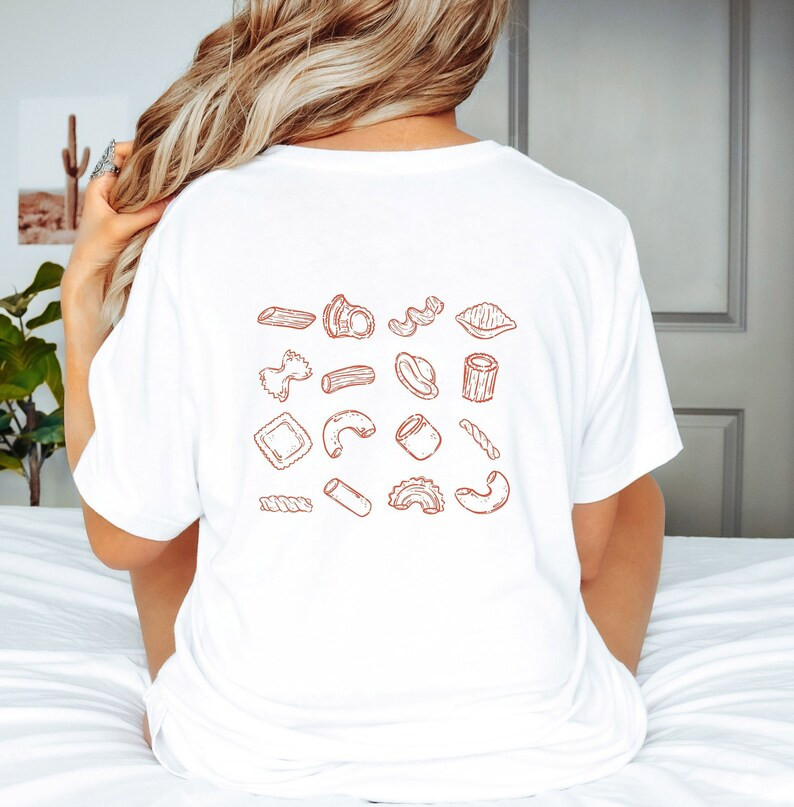Spaghetti Tshirt Gift for Food Lovers Pasta Tshirt Gift for Chef Unisex Jersey Tee Pocket Graphic... | Etsy (US)